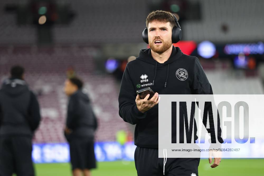 Paul Smyth of Queen Park Rangers arriving West Ham United v Queens Park Rangers, EFL Championship, Football, London Stadium, London, UK - 09 Oct 2026London London Stadium United Kingdom