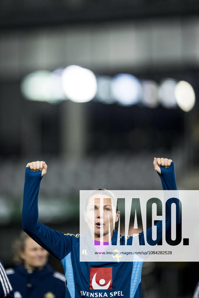 goalkeeper Jennifer Falk of Sweden celebrates after the FIFA Women s World Cup qualifier play-off football match between Lithuania and Sweden on October 9, 2026 in Kaunas. Photo: Mathias Bergeld BILDBYRAN kod MB MB1418 fotboll football soccer fotball vm-kval kval fifa womens world cup qualifier qualifier playoff lithuania sverige sweden dam bbeng play-off jubel
