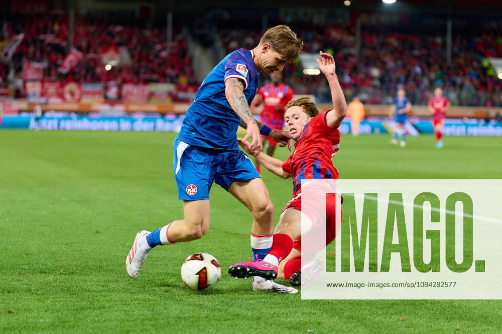 Zweikampf, Duell zwischen Paul Joly (1. FC Kaiserslautern, 26) und Michael Heule (1.FC Heidenheim, 27) GER, 1. FC Heidenheim 1846 vs. 1. FC Kaiserslautern, Fussball, 2. Bundesliga, 7. Spieltag, Spielzeit 2026 2027, 09.10.2026 DFL regulations prohibit any use of photographs as image sequences and or quasi-video. GER, 1. FC Heidenheim 1846 vs. 1. FC Kaiserslautern, Fussball, 2. Bundesliga, 7. Spieltag, Spielzeit 2026 2027, 09.10.2026 Heidenheim an der Brenz
