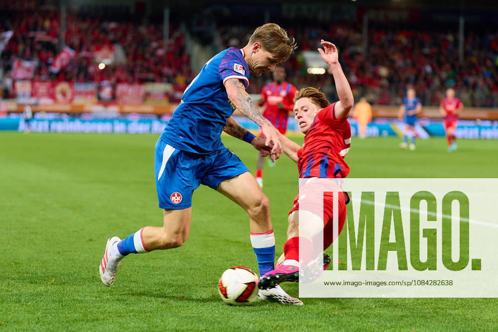 Zweikampf, Duell zwischen Paul Joly (1. FC Kaiserslautern, 26) und Michael Heule (1.FC Heidenheim, 27) GER, 1. FC Heidenheim 1846 vs. 1. FC Kaiserslautern, Fussball, 2. Bundesliga, 7. Spieltag, Spielzeit 2026 2027, 09.10.2026 DFL regulations prohibit any use of photographs as image sequences and or quasi-video. GER, 1. FC Heidenheim 1846 vs. 1. FC Kaiserslautern, Fussball, 2. Bundesliga, 7. Spieltag, Spielzeit 2026 2027, 09.10.2026 Heidenheim an der Brenz