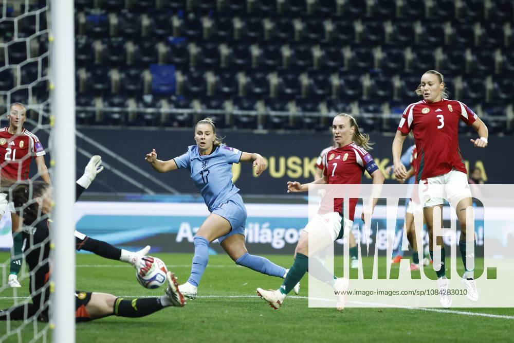 , Pancho Arena, season 2026 2027 , UEFA worldcup qualification football play-offs round 1 , match between Hungary and The Netherlands (women) 1st leg , Pictures shows Netherlands player Victoria Pelova Hungary - Netherlands (women) x208076225x