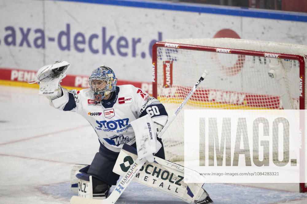 PENNY DEL 1; Kölner Haie - Schwenninger Wild Wings; Köln, 09.10.2026 Joacim Eriksson (Schwenninger Wild Wings, Torwart, 60); PENNY DEL 1; Kölner Haie - Schwenninger Wild Wings am 09.10.2026 in der KA2 in Köln (Deutschland).