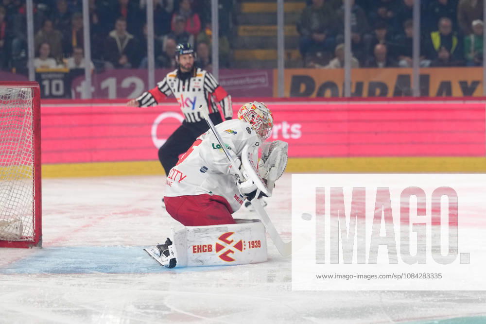 3014 Bern BE, Switzerland - October 09: Goalkeeper Harri Sateri (35 EHCB) during the National League match between SC Bern and EHC Biel-Bienne at PostFinance Arena on October 09, 2026 in 3014 Bern BE, Switzerland.