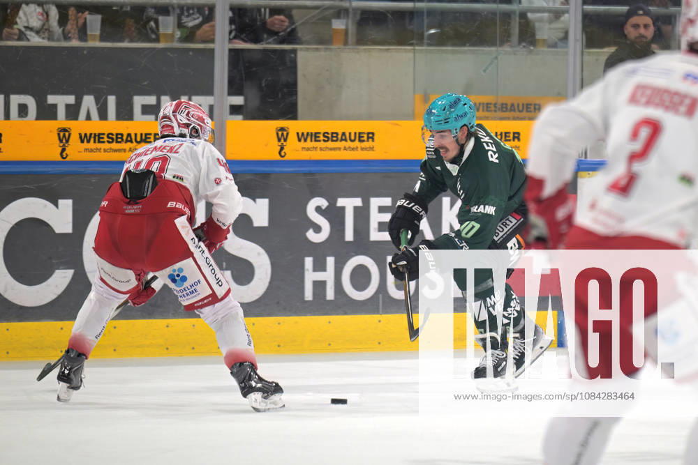 David Cerny (Bietigheim Steelers, 10) am Puck im Zweikampf mit Cedric Schiemenz (EC Bad Nauheim, 48) Bietigheim Steelers vs. EC Bad Nauheim , Eishockey, DEL 2, 07.Hauptrundenspiel, Saison 2026 2027, 09.10.2026 Bietigheim Steelers vs. EC Bad Nauheim , Eishockey, DEL 2, 07.Hauptrundenspiel, Saison 2026 2027, 09.10.2026 Bietigheim
