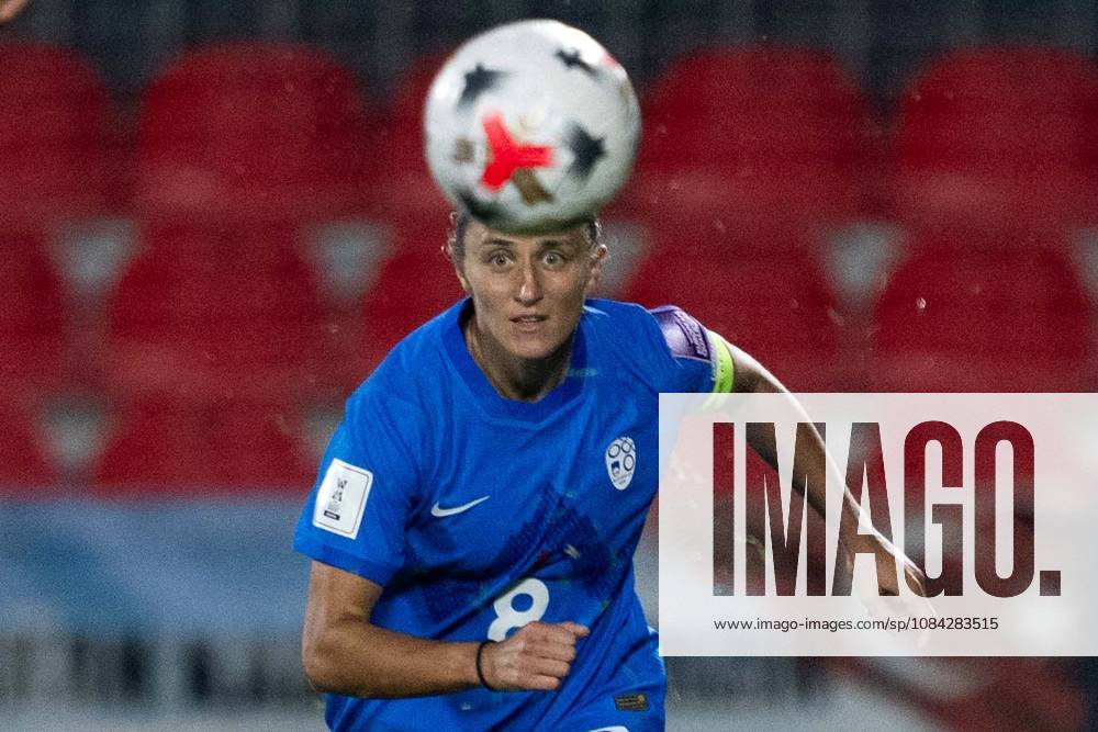 Turkiye v Slovenia - FIFA Women s World Cup 2027 European Qualifiers ISTANBUL, TURKIYE - OCTOBER 09: Mateja Zver (8) of Slovenia in action during the FIFA Women s World Cup 2027 European Qualifiers Play-offs Round 1 First Leg between Turkiye and Slovenia at Pendik Stadium in Istanbul, Turkiye, on October 9, 2026. Didem Mente Anadolu Istanbul Turkey. Editorial use only. Please get in touch for any other usage.