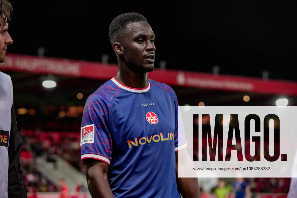 Deutschland: Fussball Saison 2026 2027 , 2. Bundesliga , 7. Spieltag , 1. FC Heidenheim vs. 1. FC Kaiserslautern - Voith-Arena (Heidenheim) : Maxwell Gyamfi (1. FC Kaiserslautern, 4) Mimik, Gesichtsausdruck, Emotion Heidenheim Voith-Arena Deutschland Germany