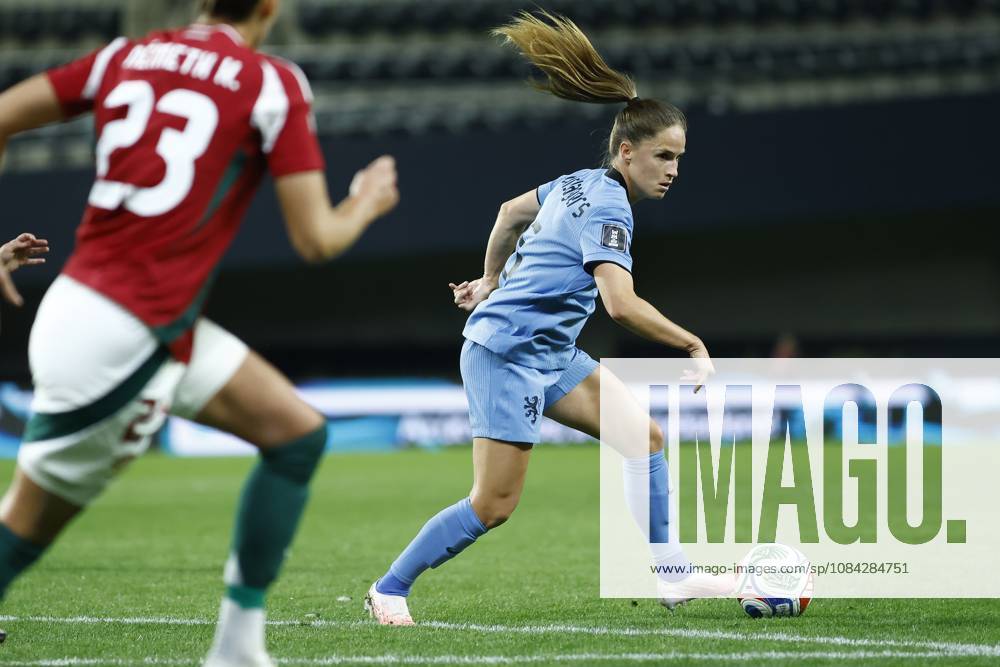 , Pancho Arena, season 2026 2027 , UEFA worldcup qualification football play-offs round 1 , match between Hungary and The Netherlands (women) 1st leg , Pictures shows Netherlands player Marisa Olislagers Hungary - Netherlands (women) x208077361x