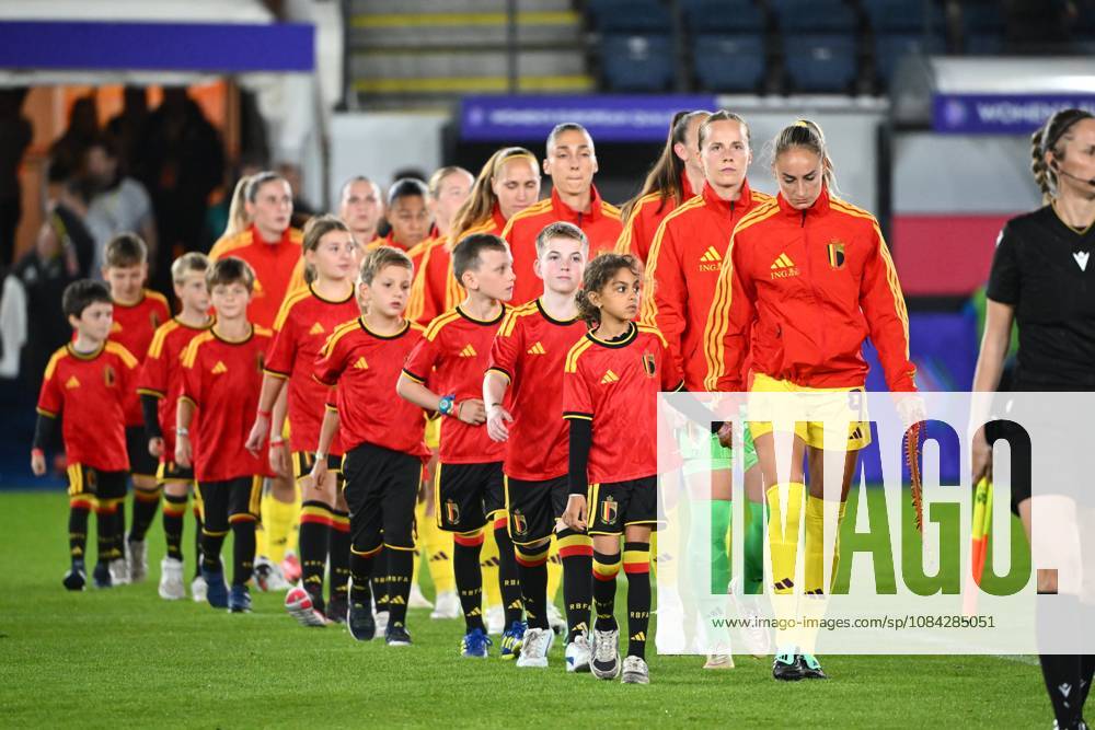 Belgium v Poland - FIFA Women s World Cup 2027 UEFA Qualifiers LEUVEN, BELGIUM - OCTOBER 09 : Players of Belgium before the FIFA Women s World Cup 2027 UEFA European Qualifiers play-offs round 1 path 2 first leg match between Belgium and Poland on October 9, 2026 in Leuven, Belgium, 09 10 2026 Leuven Belgium