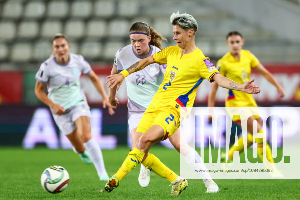 Women s World Cup Qualifier: Romania vs. Norway, Bucharest, October 9, 2026—Ana Maria Stanciu during the Women s World Cup qualifying soccer match between Romania and Norway at Stadionul Arcul de Triumf in Bucharest. Photo by Nikola Krstic, NTB. . RESTRICTED USE FOR BETTING COMPANIES.