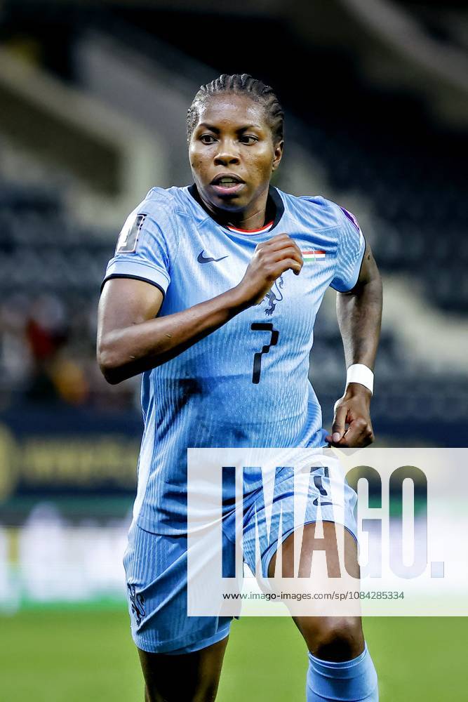 , Pancho Arena, season 2026 2027 , UEFA worldcup qualification football play-offs round 1 , match between Hungary and The Netherlands (women) 1st leg , Pictures shows Netherlands player Lineth Beerensteyn Hungary - Netherlands (women) x208077525x
