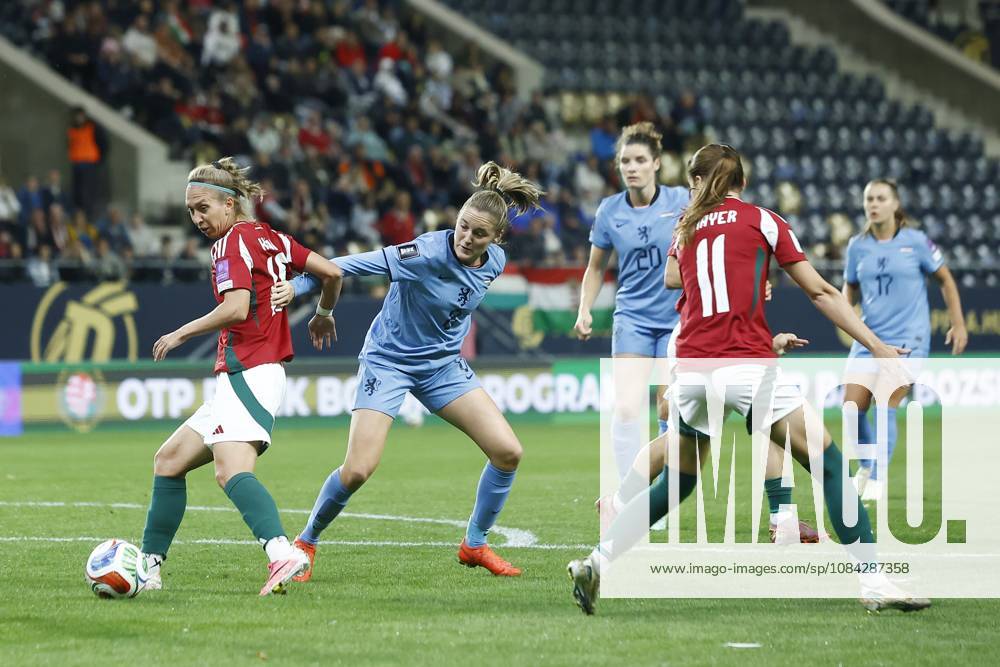 , Pancho Arena, season 2026 2027 , UEFA worldcup qualification football play-offs round 1 , match between Hungary and The Netherlands (women) 1st leg , Pictures shows Netherlands player Wieke Kaptein Hungary - Netherlands (women) x208078484x