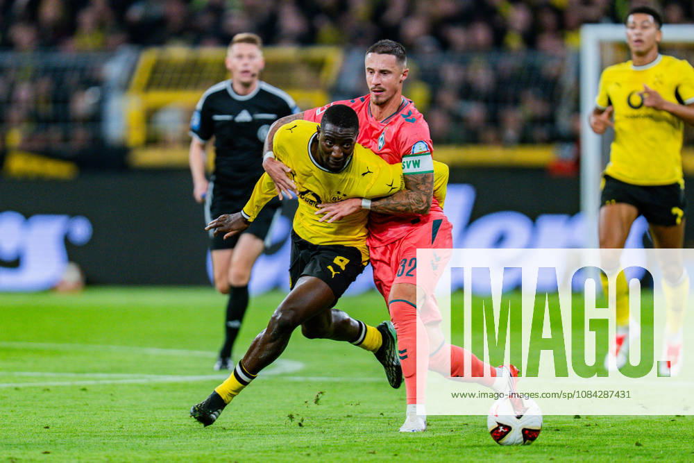 1. Bundesliga, 5. Spieltag, Borussia Dortmund vs. Werder Bremen am 09.10.2026 Serhou Guirassy Marco Friedl