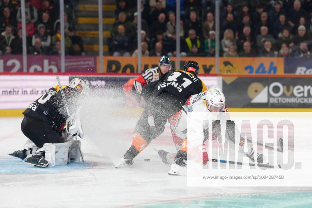 3014 Bern BE, Switzerland - October 09: Simon Kindschi (41 SCB) in duel with Jeff Skinner (53 EHCB) during the National League match between SC Bern and EHC Biel-Bienne at PostFinance Arena on October 09, 2026 in 3014 Bern BE, Switzerland.