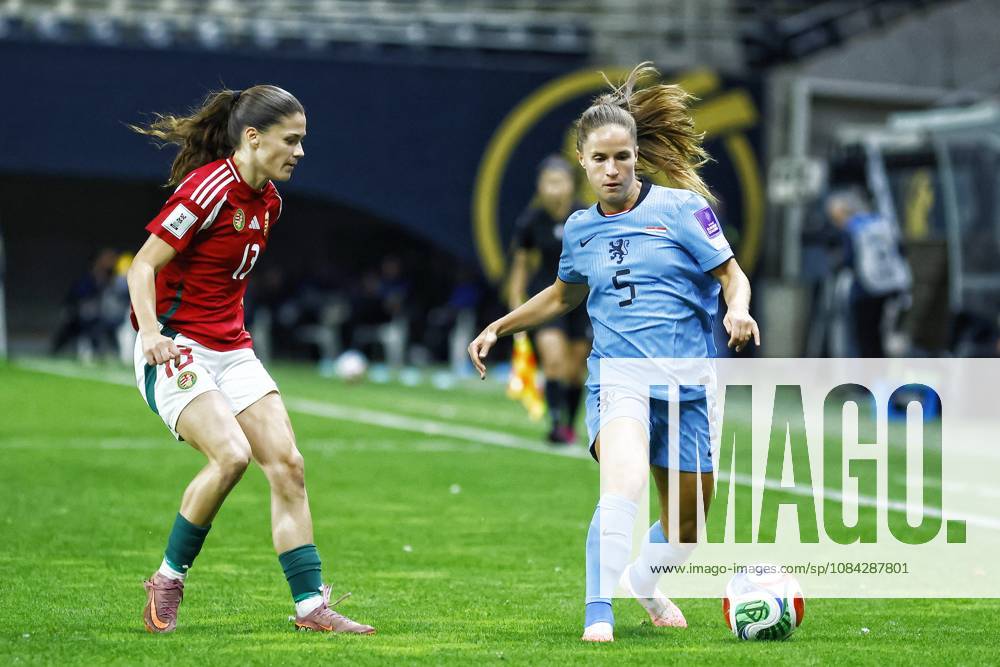 , Pancho Arena, season 2026 2027 , UEFA worldcup qualification football play-offs round 1 , match between Hungary and The Netherlands (women) 1st leg , Pictures shows Netherlands player Marisa Olislagers Hungary - Netherlands (women) x208078663x