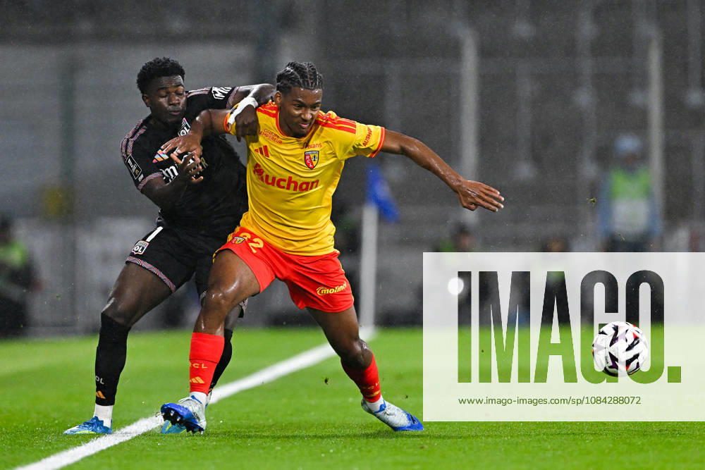RC Lens v Olympique Lyonnais - Ligue 1 McDonald s 2026 2027 Ernest NUAMAH of Lyon and Kyllian ANTONIO of Lens during Ligue 1 McDonald s match between Lens and Lyon at Stade Bollaert-Delelis on October 9, 2026 in Lens, France. Lens France