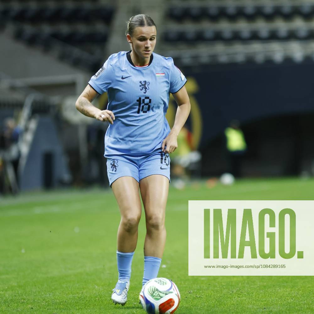 , Pancho Arena, season 2026 2027 , UEFA worldcup qualification football play-offs round 1 , match between Hungary and The Netherlands (women) 1st leg , Pictures shows Netherlands player Kerstin Casparij Hungary - Netherlands (women) x208079346x