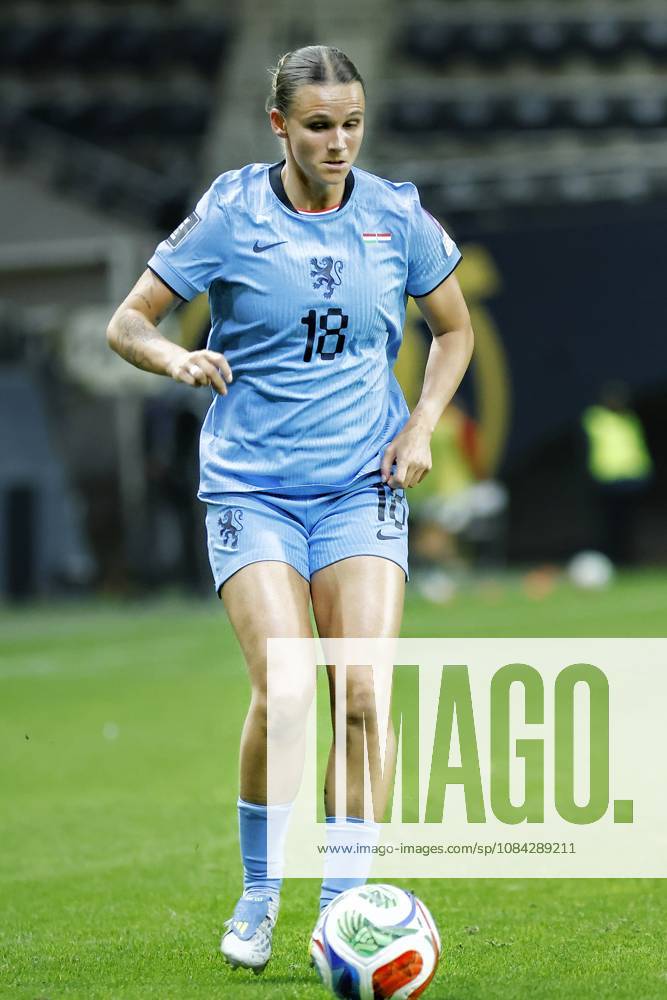 , Pancho Arena, season 2026 2027 , UEFA worldcup qualification football play-offs round 1 , match between Hungary and The Netherlands (women) 1st leg , Pictures shows Netherlands player Kerstin Casparij Hungary - Netherlands (women) x208079358x