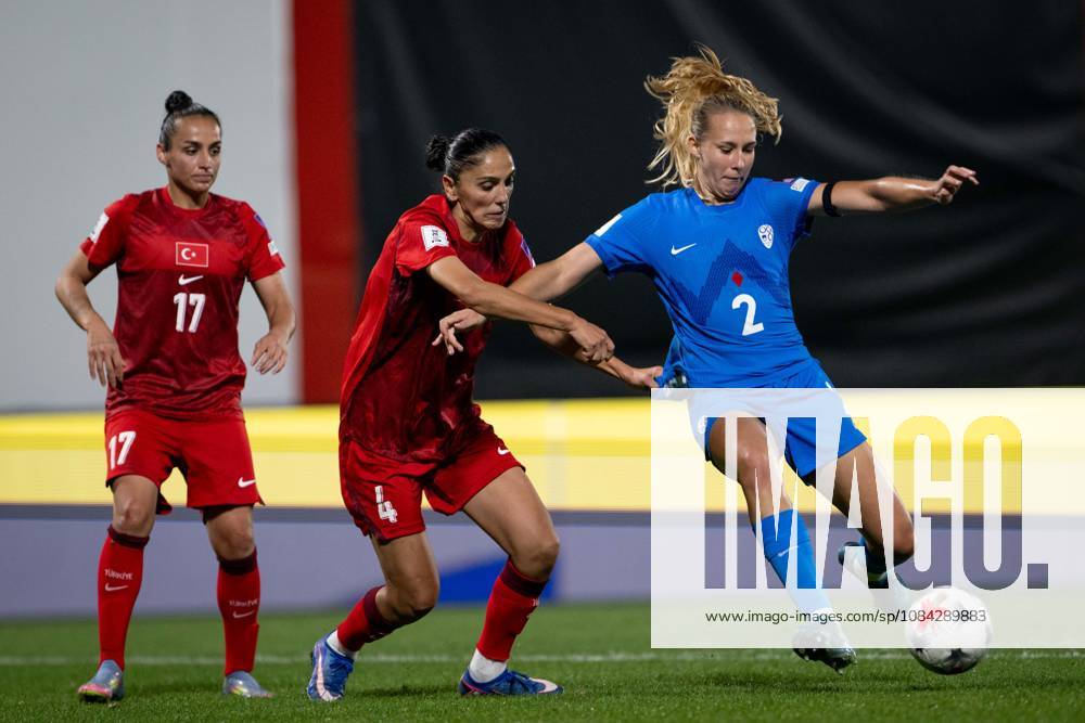 Turkiye v Slovenia - FIFA Women s World Cup 2027 European Qualifiers ISTANBUL, TURKIYE - OCTOBER 09: Lana Golob (2) of Slovenia competes during the FIFA Women s World Cup 2027 European Qualifiers Play-offs Round 1 First Leg between Turkiye and Slovenia at Pendik Stadium in Istanbul, Turkiye, on October 09, 2026. Didem Mente Anadolu Istanbul Turkey. Editorial use only. Please get in touch for any other usage.