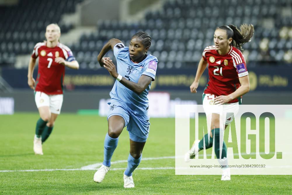 , Pancho Arena, season 2026 2027 , UEFA worldcup qualification football play-offs round 1 , match between Hungary and The Netherlands (women) 1st leg , Pictures shows Netherlands player Lineth Beerensteyn Hungary - Netherlands (women) x208079602x