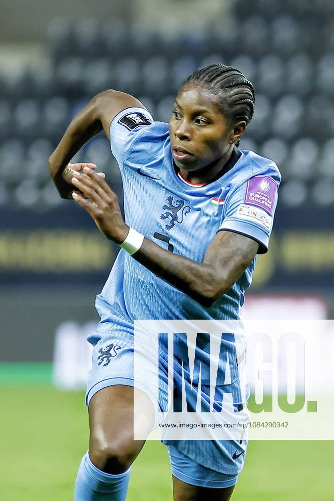 , Pancho Arena, season 2026 2027 , UEFA worldcup qualification football play-offs round 1 , match between Hungary and The Netherlands (women) 1st leg , Pictures shows Netherlands player Lineth Beerensteyn Hungary - Netherlands (women) x208079682x