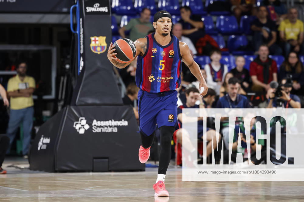 Juntin Robinson of FC Barcelona, Barca in action during the EuroLeague League Phase MD 4 match played between FC Barcelona and Zalgiris Kaunas at Palau Blaugrana on October 09, 2026 in Barcelona, Spain. Barcelona Spain - ZUMAa181 20261009_zaa_a181_275