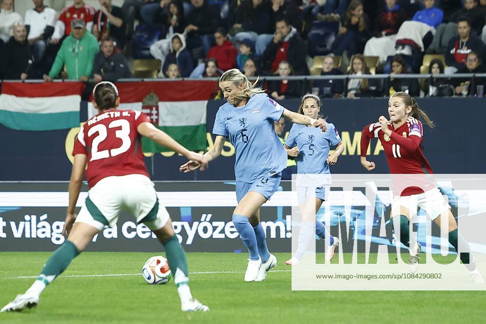 , Pancho Arena, season 2026 2027 , UEFA worldcup qualification football play-offs round 1 , match between Hungary and The Netherlands (women) 1st leg , Pictures shows Netherlands player Jill Roord Hungary - Netherlands (women) x208080030x