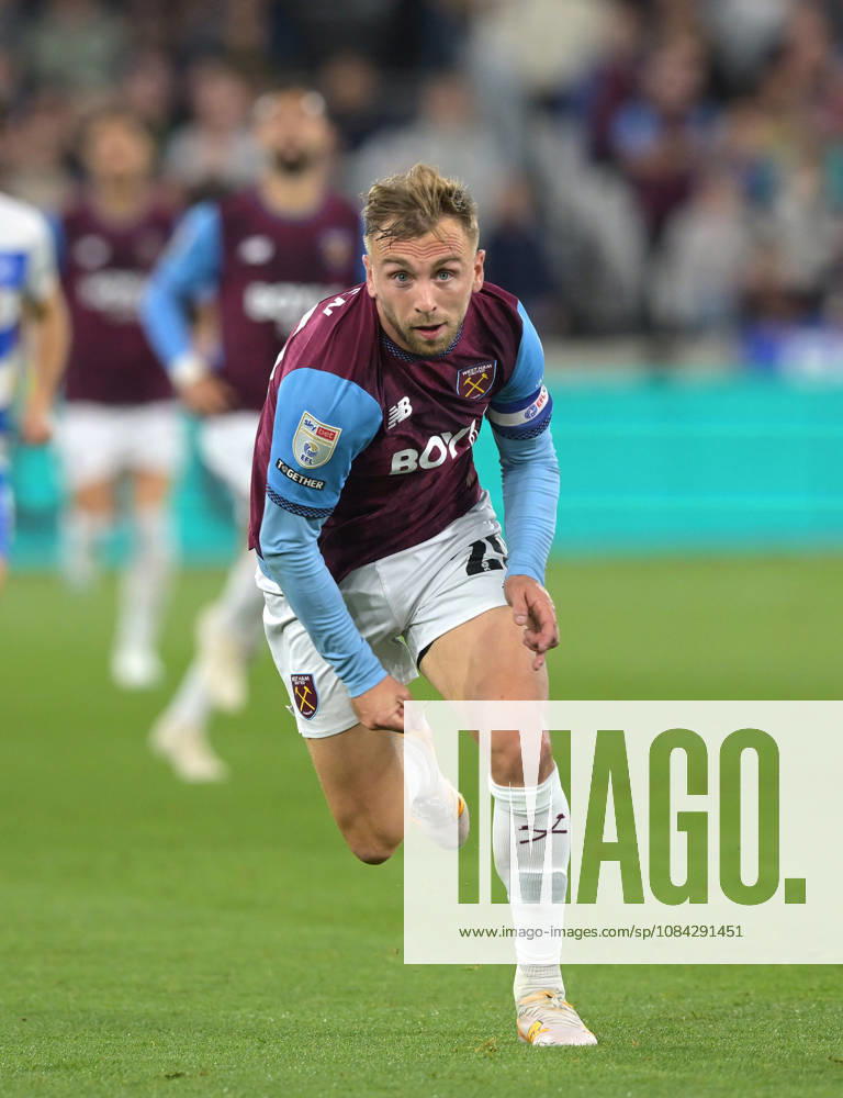 West Ham vs QPR Championship Jarrod Bowen of West Ham United during the West Ham vs Queens Park Rangers, EFL Championship match at the London Stadium Stratford. This image is for . Licence required from the Football DataCo for any other use. London The London Stadium UK