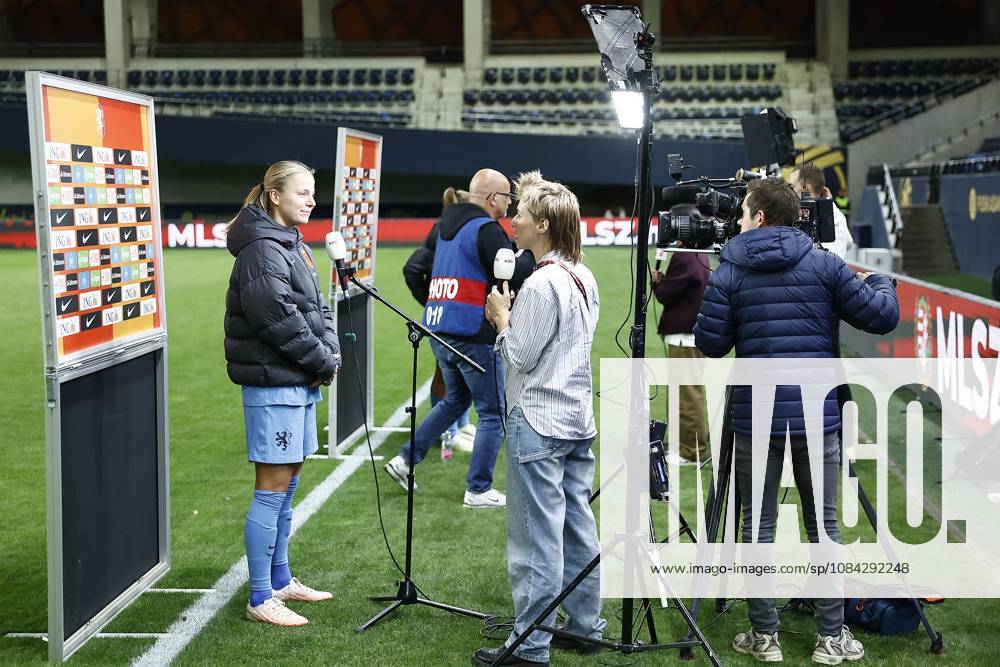 , Pancho Arena, season 2026 2027 , UEFA worldcup qualification football play-offs round 1 , match between Hungary and The Netherlands (women) 1st leg final score 0-8. Pictures shows Rivkah op het Veld (R) of NOS Hungary - Netherlands (women) x208080740x