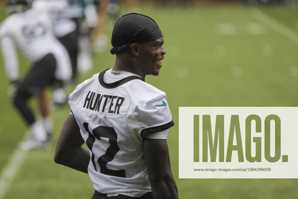 Travis Hunter of the Jacksonville Jaguars during the Jacksonville Jaguars team practise and media as part of the London NFL, American Football Herren, USA Series 2026, at the Grove, Chandler’s Cross, Hertfordshire, England, on 09 October 2026. Jody Demay - Davies SPP