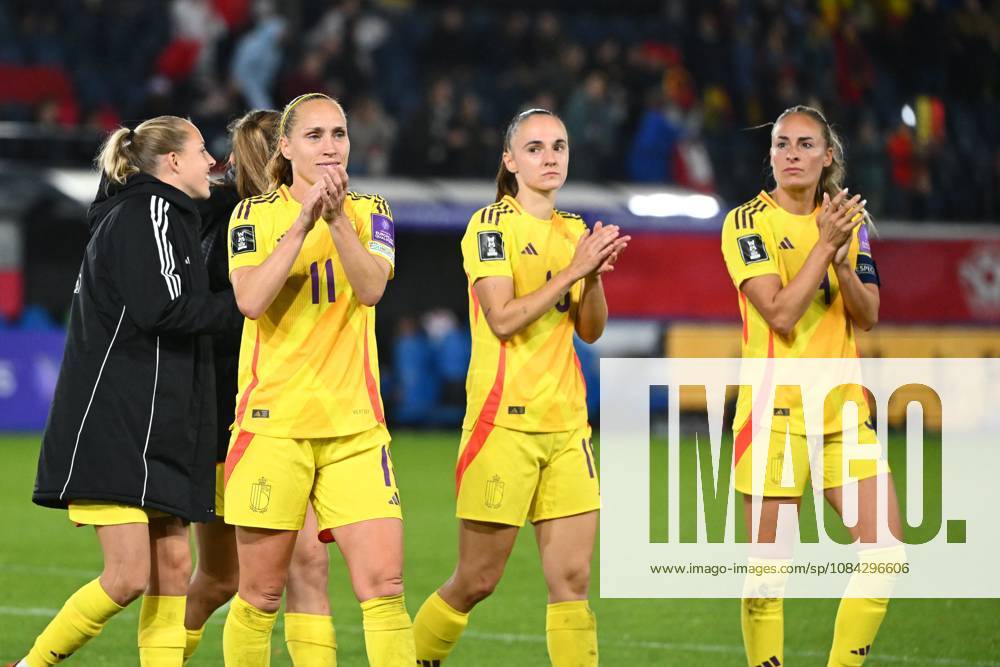 Belgium v Poland - FIFA Women s World Cup 2027 UEFA Qualifiers LEUVEN, BELGIUM - OCTOBER 09 : Cayman Janice forward of Belgium during the FIFA Women s World Cup 2027 UEFA European Qualifiers play-offs round 1 path 2 first leg match between Belgium and Poland on October 9, 2026 in Leuven, Belgium, 09 10 2026 Leuven Belgium