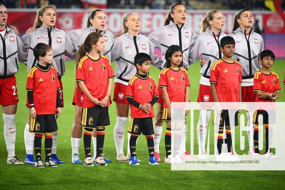 Belgium v Poland - FIFA Women s World Cup 2027 UEFA Qualifiers LEUVEN, BELGIUM - OCTOBER 09 : Players of Polen during the FIFA Women s World Cup 2027 UEFA European Qualifiers play-offs round 1 path 2 first leg match between Belgium and Poland on October 9, 2026 in Leuven, Belgium, 09 10 2026 Leuven Belgium