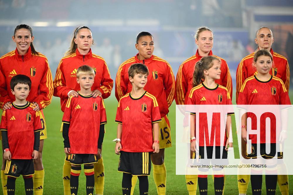 Belgium v Poland - FIFA Women s World Cup 2027 UEFA Qualifiers LEUVEN, BELGIUM - OCTOBER 09 : Players of Belgium during the FIFA Women s World Cup 2027 UEFA European Qualifiers play-offs round 1 path 2 first leg match between Belgium and Poland on October 9, 2026 in Leuven, Belgium, 09 10 2026 Leuven Belgium
