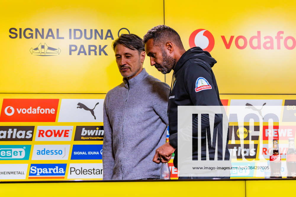 1. Bundesliga, 5. Spieltag, Borussia Dortmund vs. Werder Bremen am 09.10.2026 Pressekonferenz nach dem Spiel mit Niko Kovac Daniel Thioune