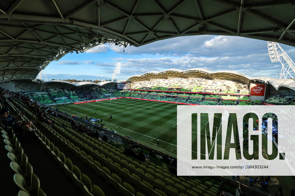 MELBOURNE, AUSTRALIA - OCTOBER 10: AAMI Park prior to the Australia Cup Final match between South Melbourne FC and Melbourne Victory FC at AAMI Park on October 10, 2026 in Melbourne, Austr0alia. South Melbourne FC V Melbourne Victory FC - Australia Cup 2026 Final - ZUMAp121 20261010_zsp_p121_005