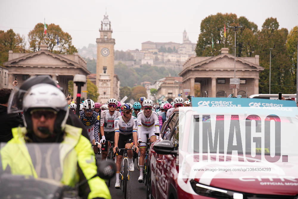 Start the race during the 120th edition of the Il Lombardia, Tour of Lombardy cycling race, a 239 km one day race from Bergamo to Como on October 10, 2026, Italy.