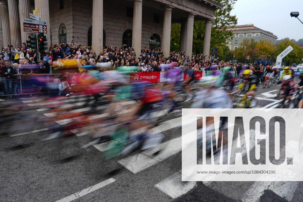 Start the race during the 120th edition of the Il Lombardia, Tour of Lombardy cycling race, a 239 km one day race from Bergamo to Como on October 10, 2026, Italy.
