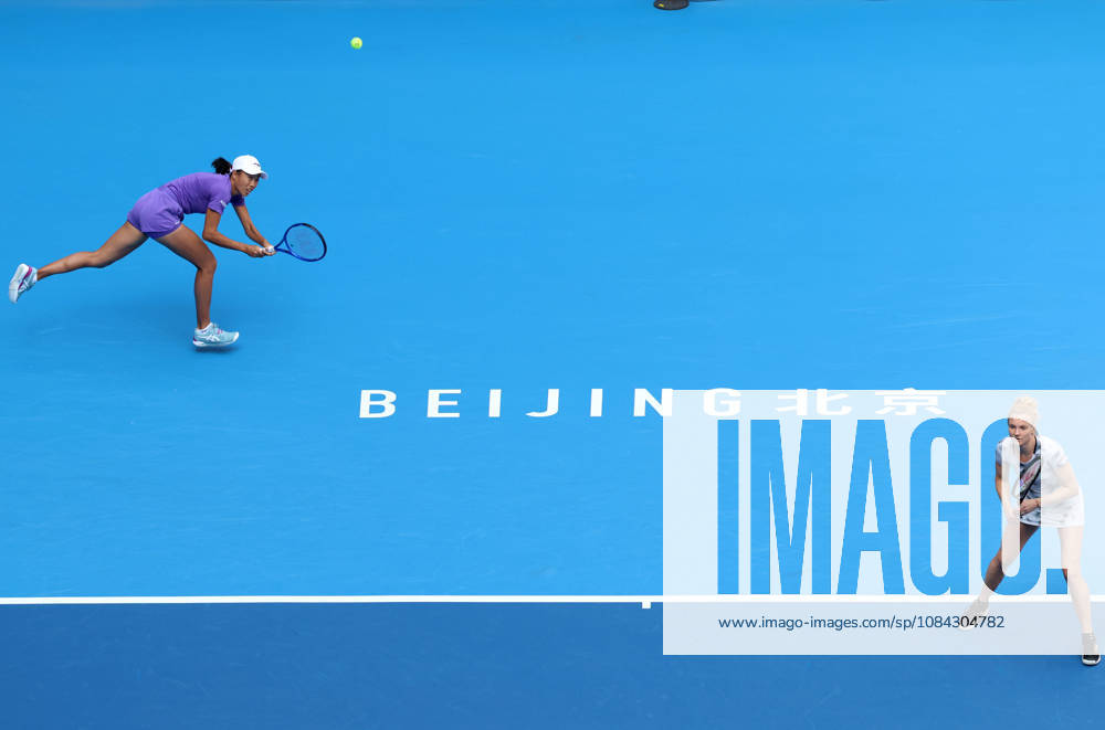 (261010) -- BEIJING, Oct. 10, 2026 -- Katerina Siniakova Zhang Shuai (L) compete during the women s doubles semifinal match between Katerina Siniakova (the Czech Republic) Zhang Shuai (China) and Erin Routliffe (New Zealand) Aldila Sutjiadi (Indonesia) at 2026 China Open tennis tournament in Beijing, China, Oct. 10, 2026. ) (SP)CHINA-BEIJING-TENNIS-CHINA OPEN-WOMEN S DOUBLES (CN) ZhangxChenlin