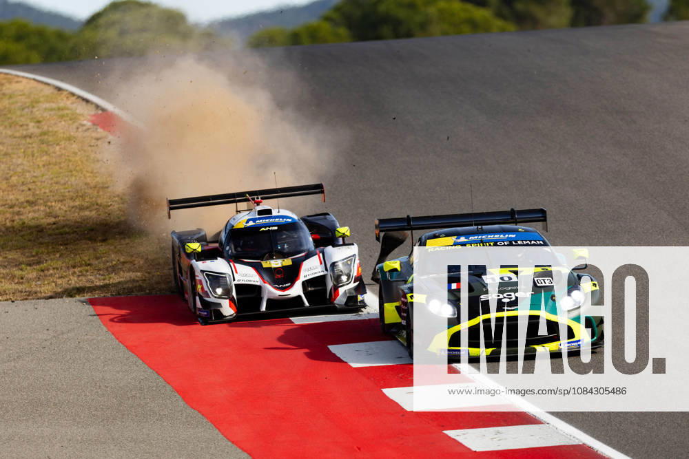 AUTO - MLC 2026 - PORTIMAO 09 IGLESIAS Louis (fra), DODDS Maxwell (gbr), ANS Motorsport, Ligier JS P325 - Toyota, LMP3, action 10 SAGER Philipp (aut), HASSE CLOT Valentin (fra), Racing Spirit of LÃ man, Aston Martin Vantage AMR GT3 Evo, GT3, action crash during the 6th round of the 2026 Michelin Le Mans Cup on the Autodromo Internacional do Algarve from October 8 to 10, 2026 in Portimao, Portugal -