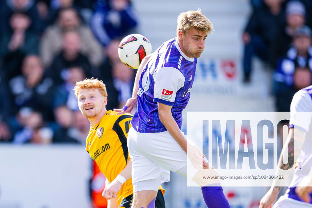 Fußball, 2026 2027, 2. Bundesliga, 7. Spieltag, VfL Osnabrück - SG Dynamo Dresden: (L-R) Robert Wagner (Dresden), Fridolin Wagner (Osnabrück) DFL REGULATIONS PROHIBIT ANY USE OF PHOTOGRAPHS AS IMAGE SEQUENCES AND OR QUASI-VIDEO.