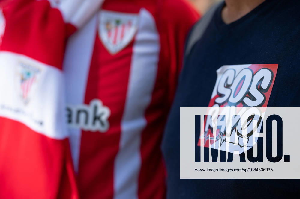 ESP: LaLiga EA Sports Rayo Vallecano v Athletic Club SOS Rayo stickers during LaLiga EA Sports between Rayo Vallecano v Athletic Club played at Vallecas Stadium in Madrid on October 10, 2026 in Spain Spain Futbol