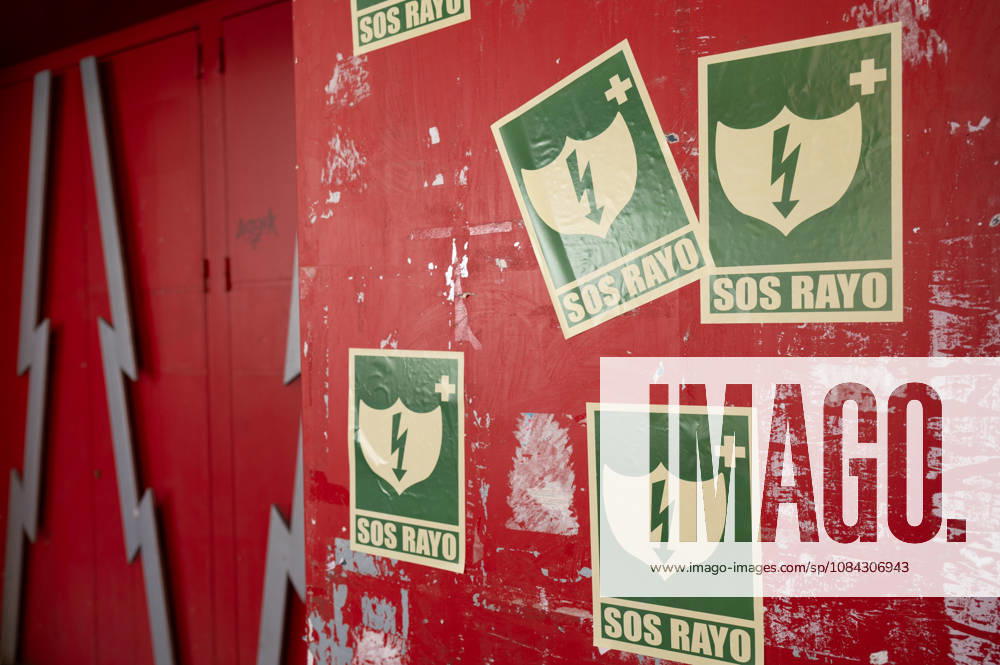 ESP: LaLiga EA Sports Rayo Vallecano v Athletic Club SOS Rayo stickers placed around the Rayo Vallecano stadium during LaLiga EA Sports between Rayo Vallecano v Athletic Club played at Vallecas Stadium in Madrid on October 10, 2026 in Spain Spain Futbol