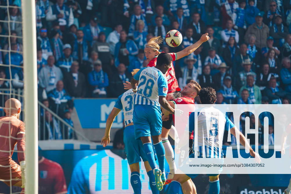 Deutschland: Fussball 2. Bundesliga 2026 2027, 7. Spieltag - 1. FC Magdeburg vs Hannover 96 - Avnet Arena (Magdeburg): Torchance Stefan Teitur ÃžorÃ°arson Stefan Teitur Thordarson (Hannover 96, 23)