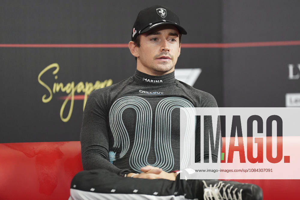 FORMULA 1 SINGAPORE AIRLINES SINGAPORE GRAND PRIX 2026 Charles Leclerc (MON) 16 Ferrari in the Post Sprint Race press conference, PK, Pressekonferenz during the Formula 1 Singapore Airlines Singapore Grand Prix 2026, Round 17 of the 2026 Formula 1 World Championship, WM, Weltmeisterschaft from 9th - 11th October 2026 at the Marina Bay Street Circuit, Singapore. Credit: Robbie Hoad Every Second Media Editorial use only. All images are copyright Every Second Media Limited. No images may be reproduced without prior permission.