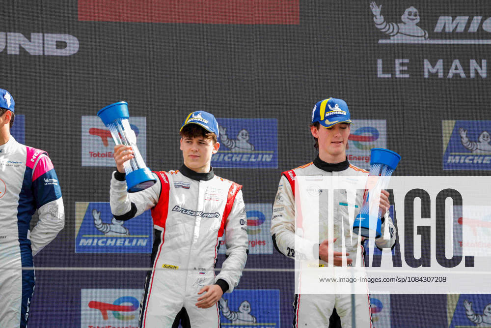 AUTO - MLC 2026 - PORTIMAO 19 RYBA Matus (svk), FLUXÃÄ CROSS Lucas (esp), Brutal Fish Campos Racing, Ligier JS P325 - Toyota, LMP3, podium, portrait celebration during the 6th round of the 2026 Michelin Le Mans Cup on the Autodromo Internacional do Algarve from October 8 to 10, 2026 in Portimao, Portugal - PortimaoPortugal