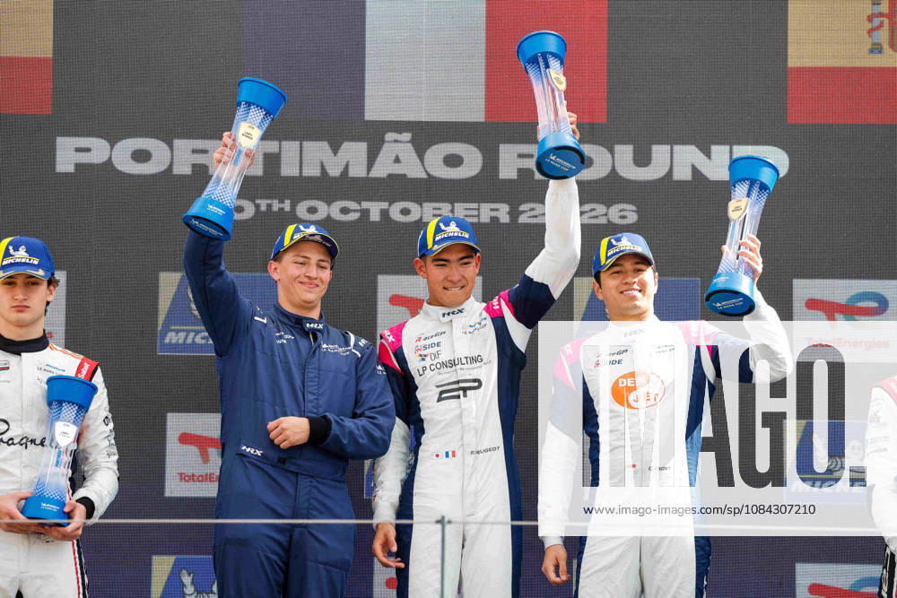 AUTO - MLC 2026 - PORTIMAO 85 FROST Danial (sgp), PEUGEOT Enzo (fra), R-ace GP, Duqueine D09 - Toyota, LMP3, podium, portrait celebration during the 6th round of the 2026 Michelin Le Mans Cup on the Autodromo Internacional do Algarve from October 8 to 10, 2026 in Portimao, Portugal - PortimaoPortugal
