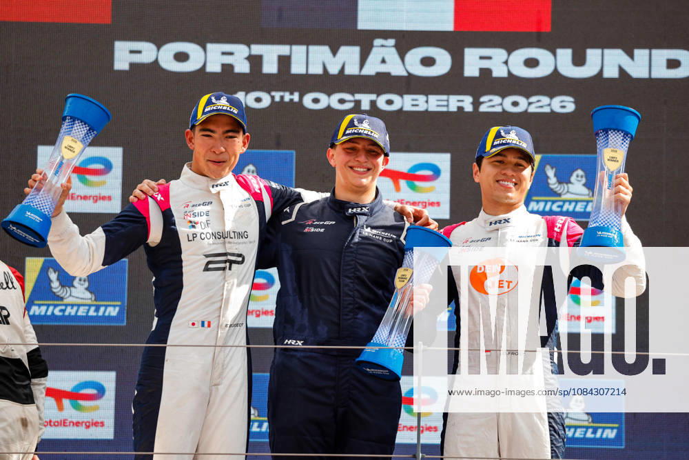 AUTO - MLC 2026 - PORTIMAO 85 FROST Danial (sgp), PEUGEOT Enzo (fra), R-ace GP, Duqueine D09 - Toyota, LMP3, podium, portrait celebration during the 6th round of the 2026 Michelin Le Mans Cup on the Autodromo Internacional do Algarve from October 8 to 10, 2026 in Portimao, Portugal - PortimaoPortugal