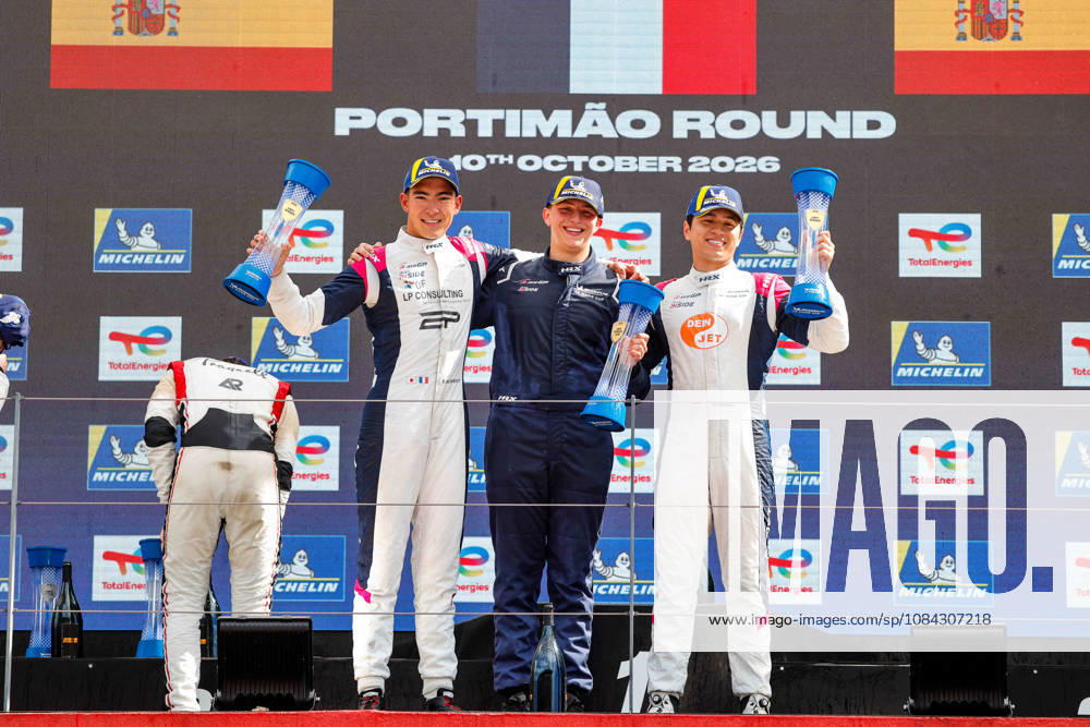 AUTO - MLC 2026 - PORTIMAO 85 FROST Danial (sgp), PEUGEOT Enzo (fra), R-ace GP, Duqueine D09 - Toyota, LMP3, podium, portrait celebration during the 6th round of the 2026 Michelin Le Mans Cup on the Autodromo Internacional do Algarve from October 8 to 10, 2026 in Portimao, Portugal - PortimaoPortugal