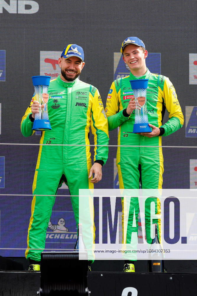 AUTO - MLC 2026 - PORTIMAO 34 BUKHANTSOV Alexander (uae), WINSLOW James (aus), Inter Europol Competition, Ligier JS P325 - Toyota, LMP3 Pro Am, podium, portrait celebration during the 6th round of the 2026 Michelin Le Mans Cup on the Autodromo Internacional do Algarve from October 8 to 10, 2026 in Portimao, Portugal - PortimaoPortugal