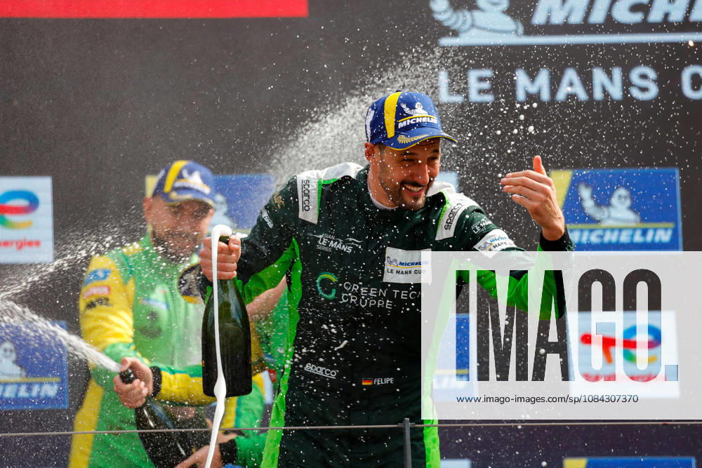 AUTO - MLC 2026 - PORTIMAO 71 AUST Stefan (ger), FERNANDEZ-LASER Felipe (ger), Rinaldi Racing, Ligier JS P325 - Toyota, LMP3 Pro Am, podium, portrait celebration during the 6th round of the 2026 Michelin Le Mans Cup on the Autodromo Internacional do Algarve from October 8 to 10, 2026 in Portimao, Portugal - PortimaoPortugal