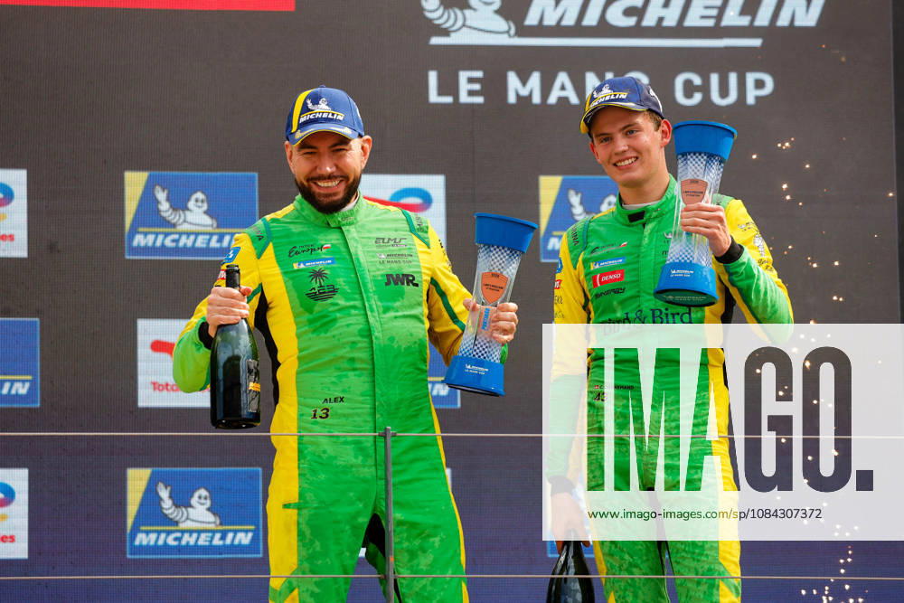 AUTO - MLC 2026 - PORTIMAO 34 BUKHANTSOV Alexander (uae), WINSLOW James (aus), Inter Europol Competition, Ligier JS P325 - Toyota, LMP3 Pro Am, podium, portrait celebration during the 6th round of the 2026 Michelin Le Mans Cup on the Autodromo Internacional do Algarve from October 8 to 10, 2026 in Portimao, Portugal - PortimaoPortugal